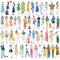 Wrapables Fashion Women People Vinyl Stickers for Scrapbooking, Journaling, Water Bottles